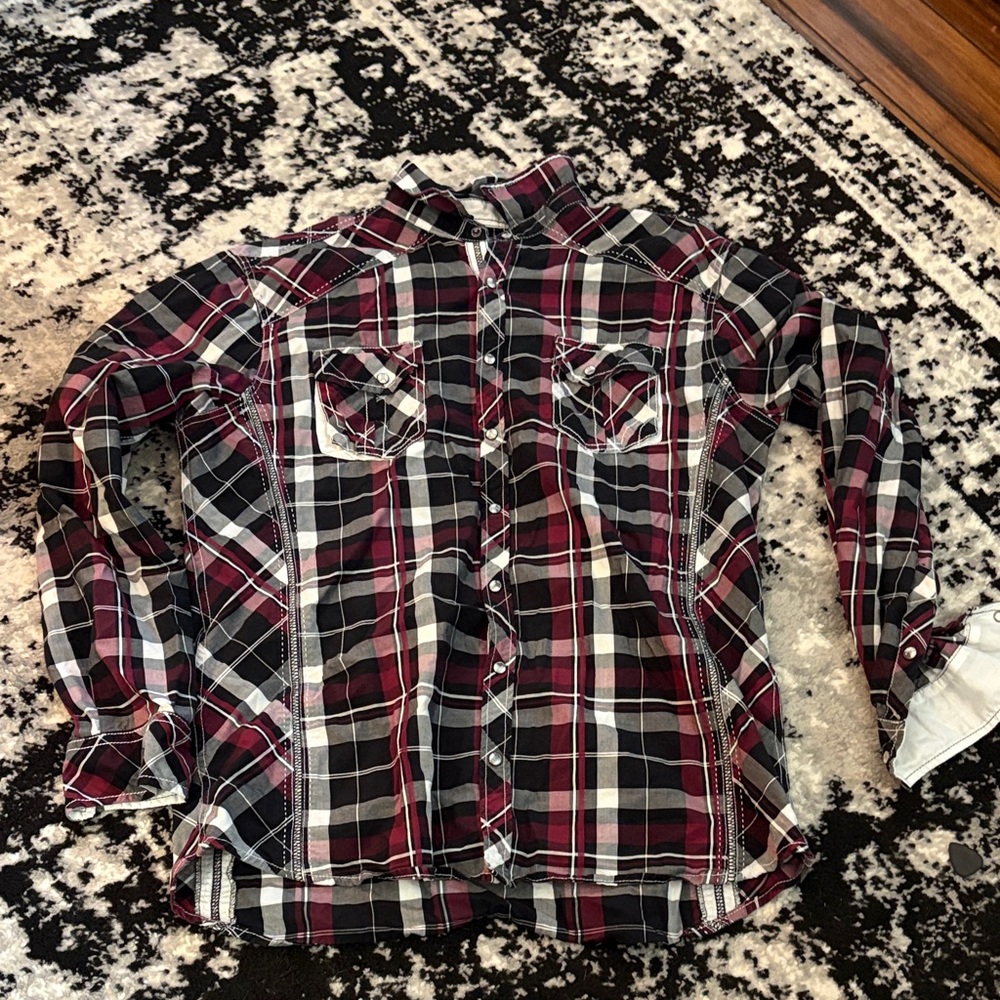BKE Plaid Button Up Shirt